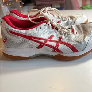 ASICS Gel Rocket 10 red and white shoes volleyball or cheer
